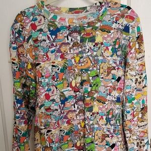 90s Nickelodeon characters shirt